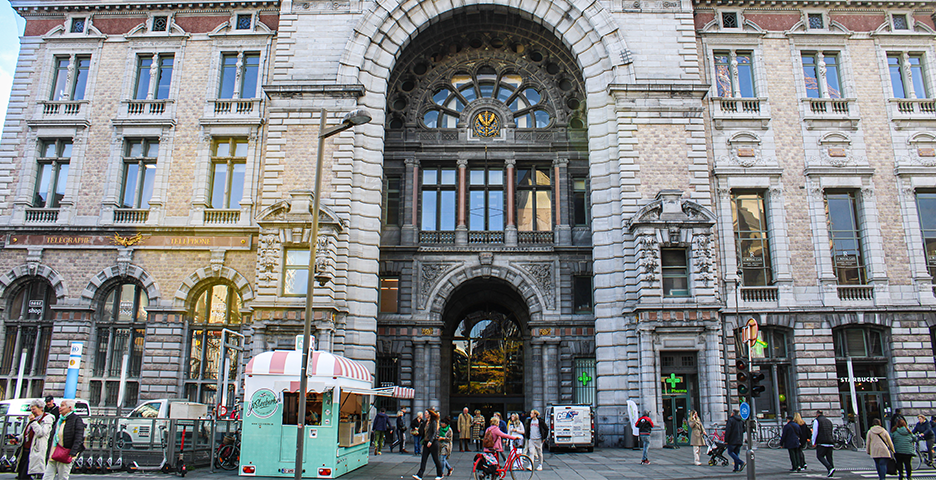 Centraal station Antwerpen drukte
