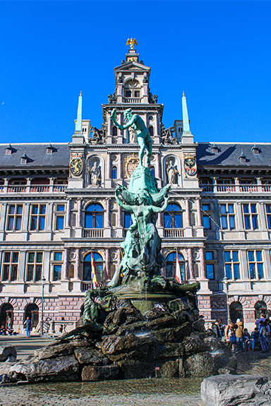 In de stad Antwerpen