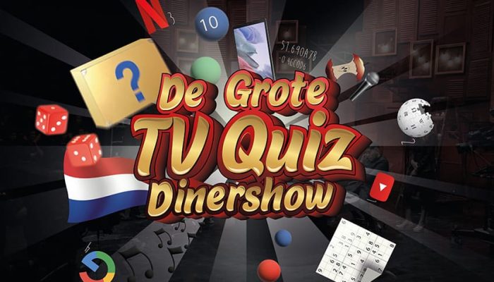 Grote TV Quiz dinershow bedrijfsuitje